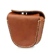 Кожа Винтовочная пуля Сумка портативный сталь мяч мешок ручной для мужчин кожа Охота карманов инструменты для хранения