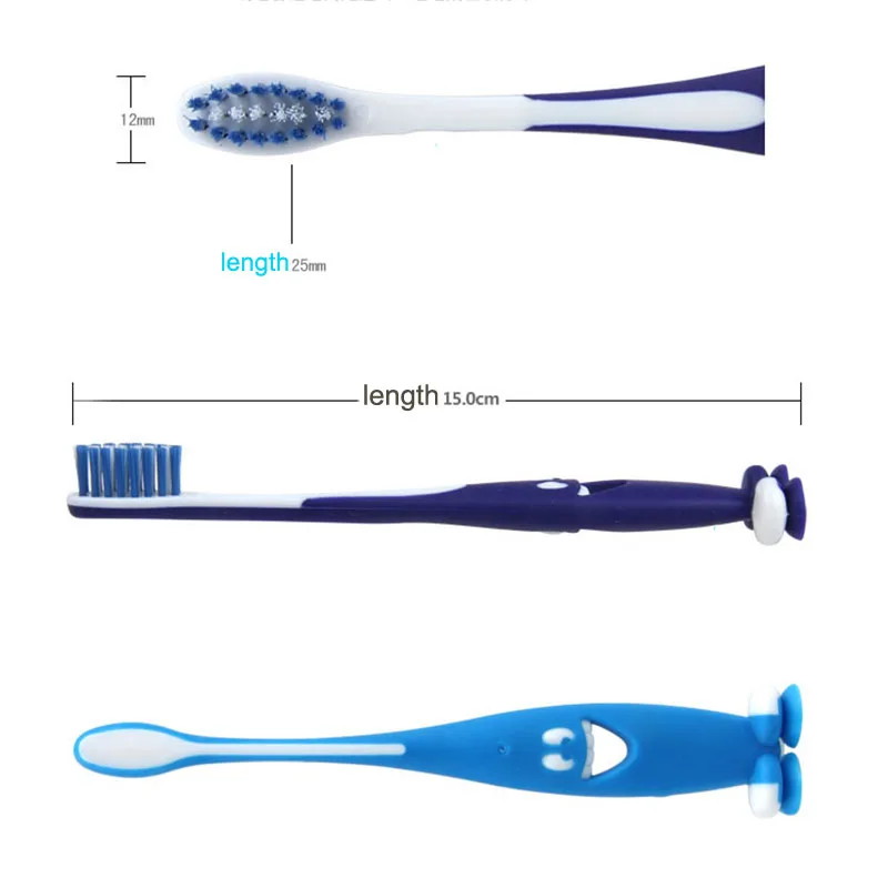 3 Pcs/set Soft-bristled Smiling Baby Toothbrush Tooth Cleaner Baby Kids Training Dental Care Child Teeth Brushes Set 3 Pcs/set Soft-bristled Smiling Baby Toothbrush Tooth Cleaner Baby Kids Training Dental Care Child Teeth Brushes Set