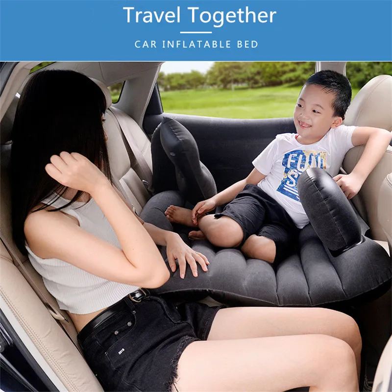 

Pre-sale 140*88CM Car Inflatable Bed PVC Back Seat Cover For Children Universal Adjustable Air Mattress Travel Bed For SUV MPV