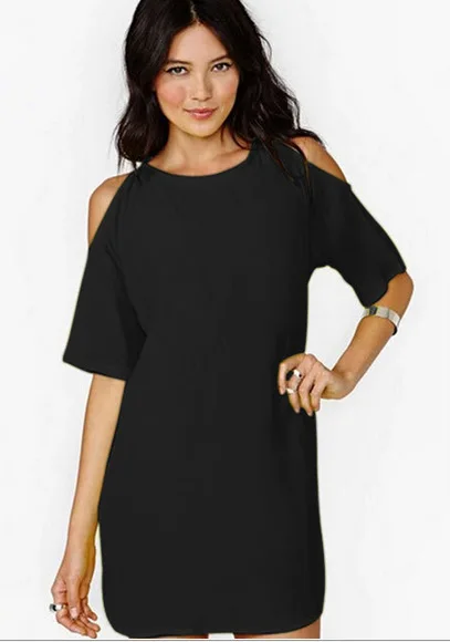 Женское пикантное мини платье с открытыми плечами модель 2019 года летнее модное