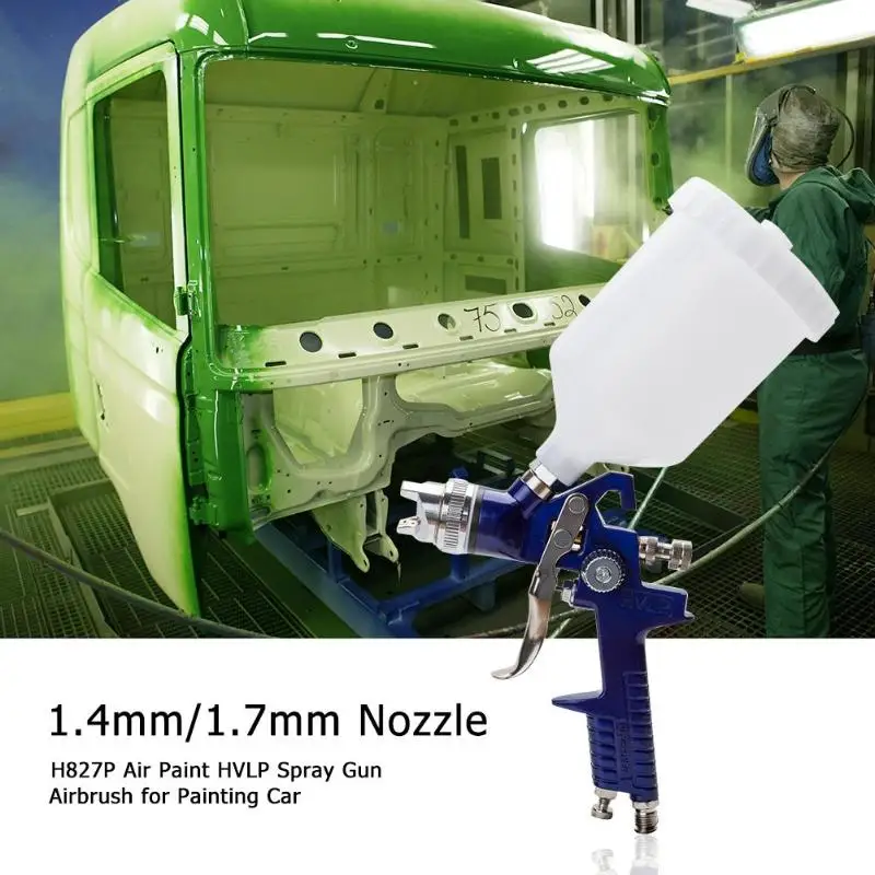 Najtaniej 0.5 0.8 1.0 1.4 1.7mm dysza H827P powietrza pistolet natryskowy hvlp Airbrush do malowania aerograf samochodowy Pro ciasto pistolet natryskowy
