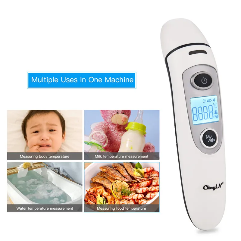 

Infrared baby Thermometer Non-contact LCD Ear & Forehead Laser Body Temperature Digital Baby Adult Medical Fever Thermometer