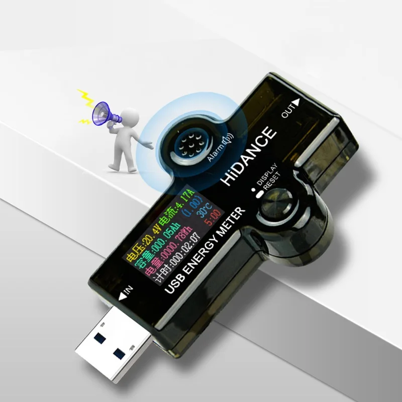 HD Цвет скрин USB 3,0 тестер Вольтметр Амперметр Напряжение измеритель тока, для батареи зарядки измерения сопротивление кабеля