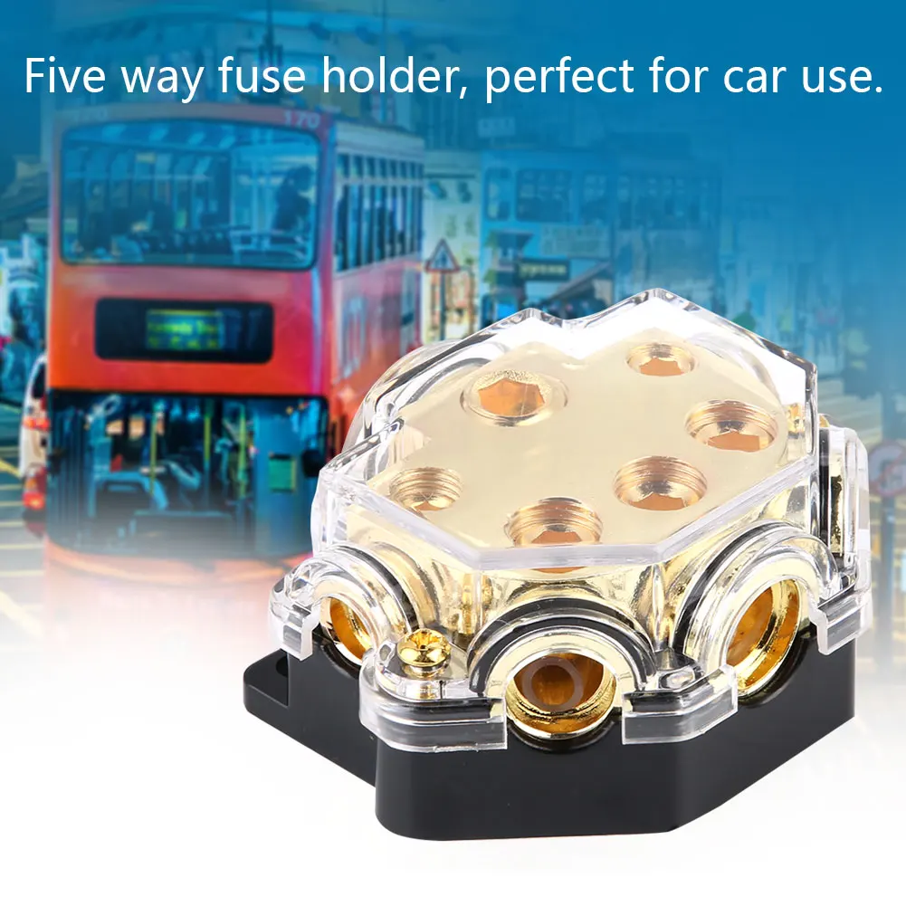 

Automobile Vehicle Audio Five Way Holder Power Distributor Block