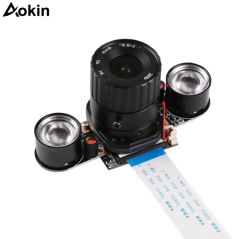 Raspberry Pi4 Camera 5Mp Ov5647 Webcam Integrata Ir-Cut Switching Day- Night-Vision Modalità Shooing Per Raspberry Pi 3B/3B +/Pi 2B B +