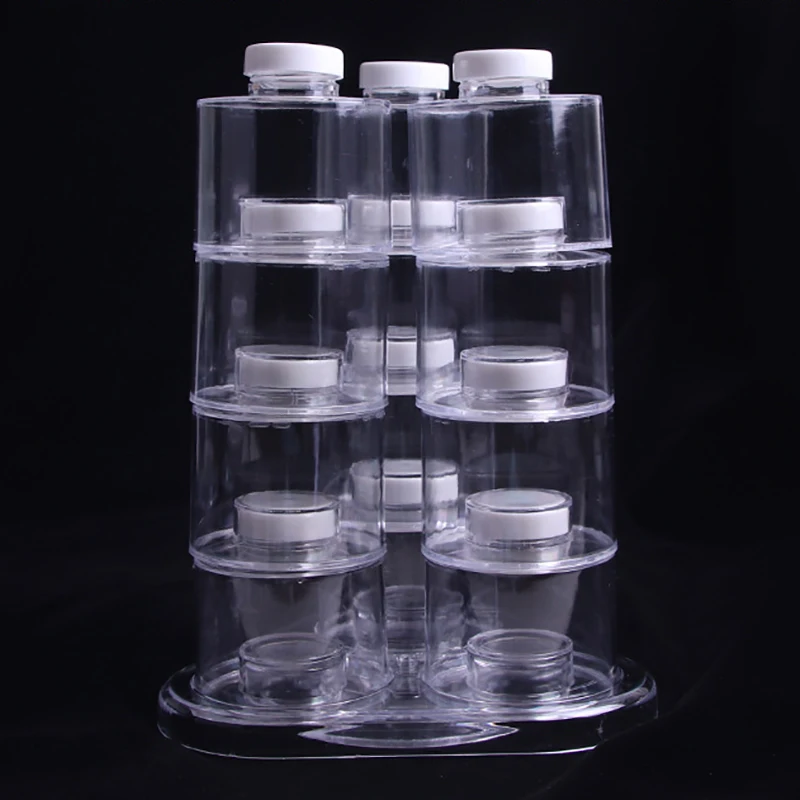 

12 Pcs Spice Jar Pepper Shaker Box Seasoning Cans Pepper Salt Cruet Plastic Bottle Kitchen Spice Rack