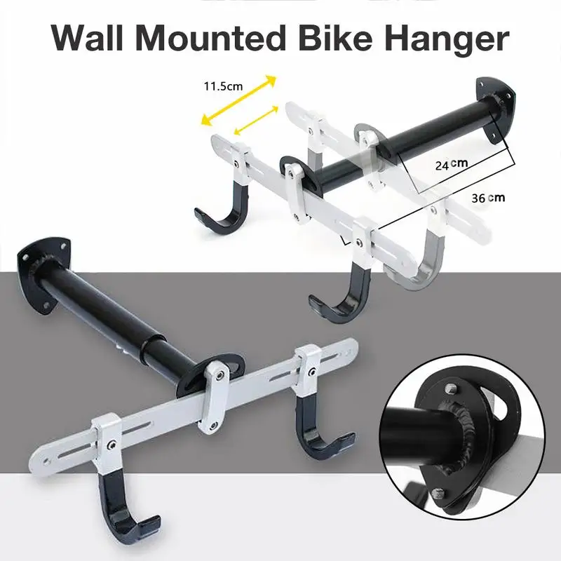 

New Bicycle Rack Garage Wall Mounted Bike Hanger Storage System Vertical Hook For Indoor Shed Easily Hang Children Balance Bike