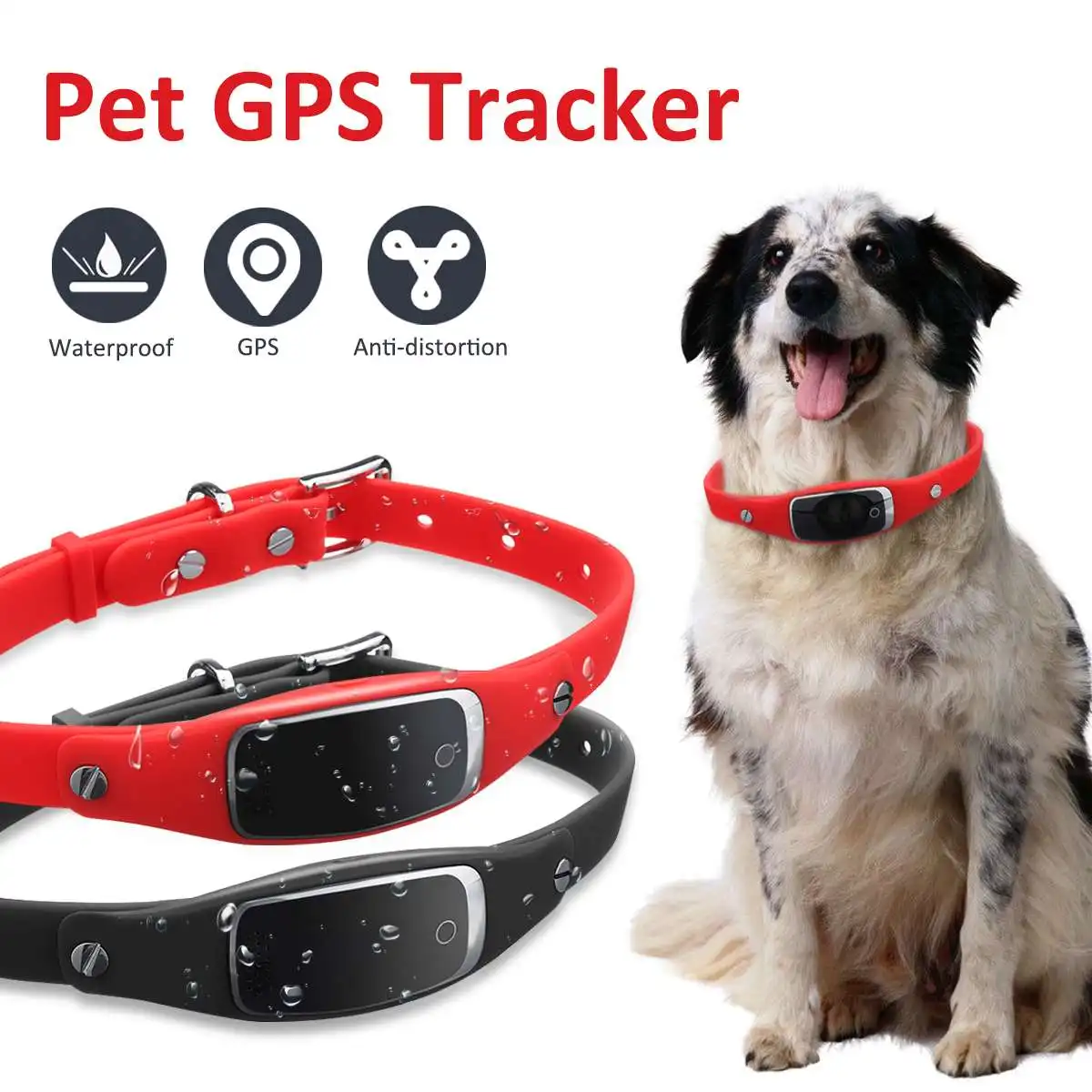 

Pet GPS Tracker Mini Waterproof Dog Cat Collar ID Locator GSM Tracking Device WIFI Real Time For Dog Cat Track Device