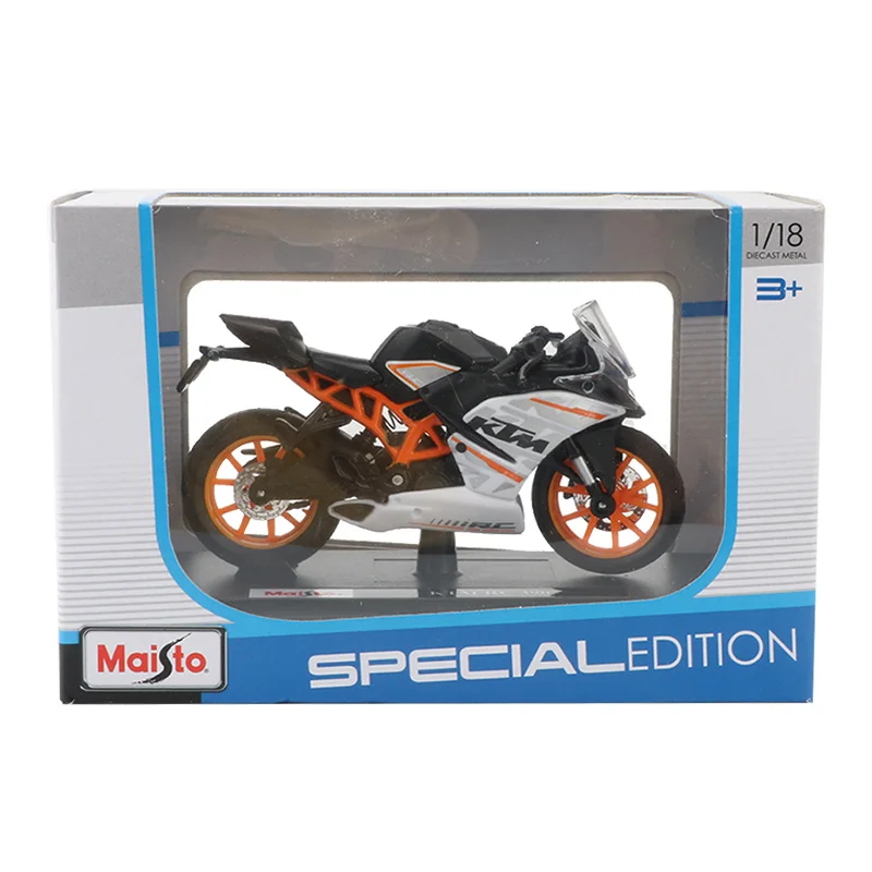 Модель мотоцикла Maisto из сплава 1:18 Игрушечная модель KTM RC 390 спортивная гоночная