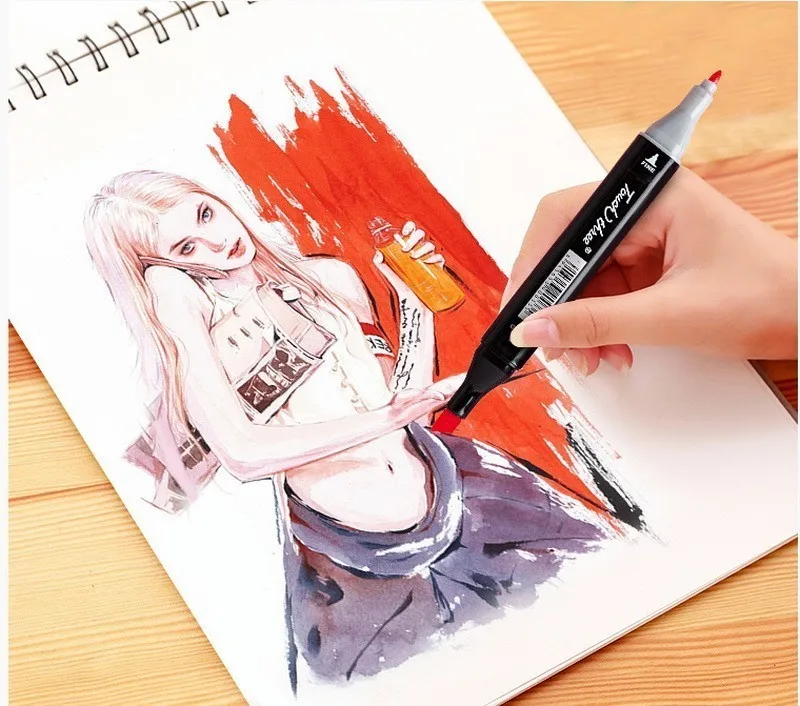 

30 color -80 color student anime color pens marker painting design special alcohol oily double-head brush