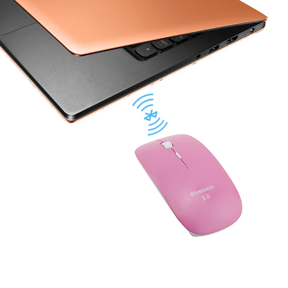 CHYI, розовая беспроводная мышь, Bluetooth 3,0, Супер тонкая, 1000-1200-1600DPI, эргономичная, Mause, ультратонкая, 3D, оптическая, BT мышь для ПК, ноутбука