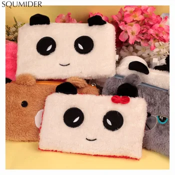 

Plush pen bag for girls cute rabbit panda bear stationery pencil cases pouch kids gift school office supply Estuche love Popular
