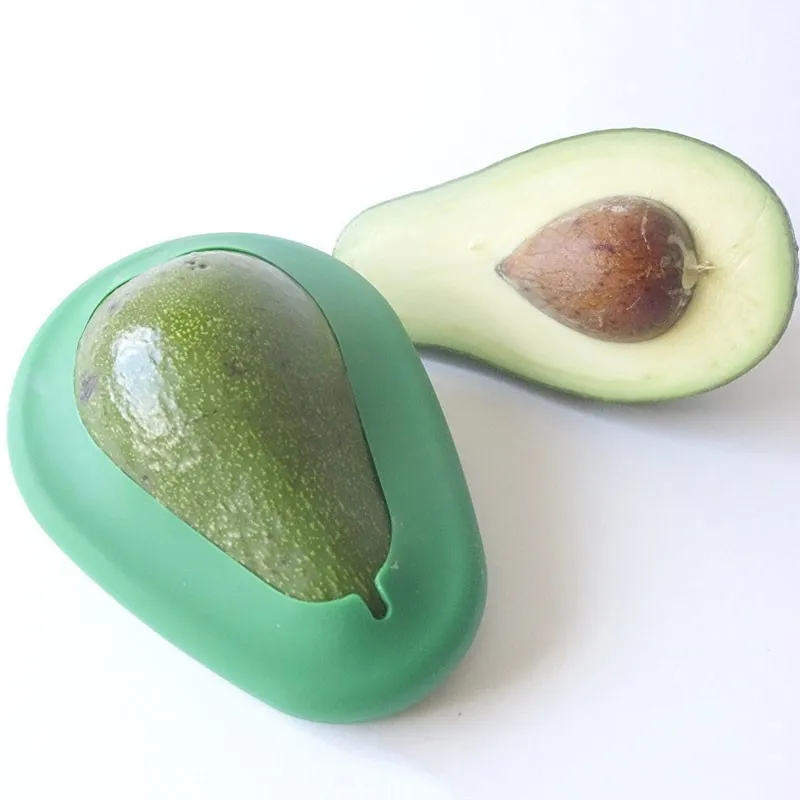 

2pcs/set Avocado Saver Wrap Food Huggers Foldable Silicone Fruits Preservation Seal Cover Kitchen Keeping Fresh Tool