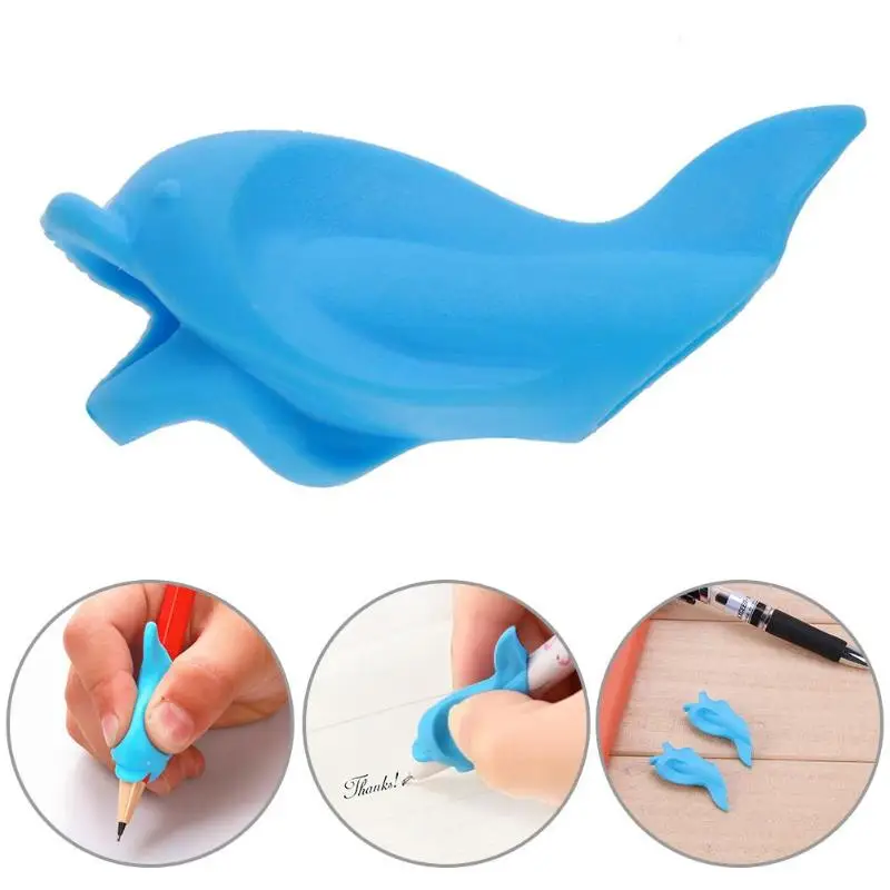 

10 Pcs Children Pencil Holder Silicone Baby Learning Writing Tool Writing Grip Posture Correction Device Stationery Supplies