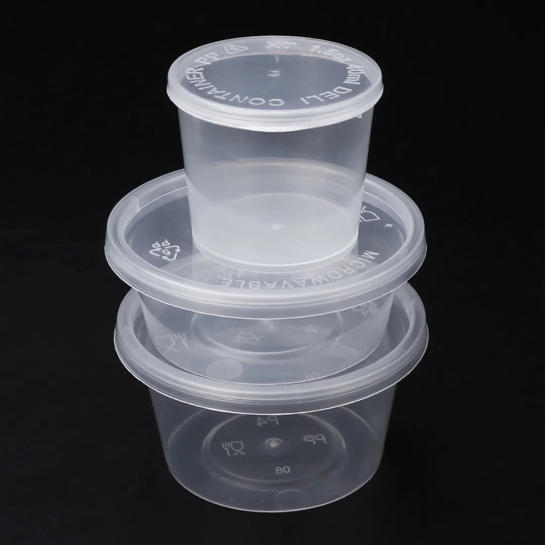 10pcs 25/40/50/80ml Round Storage Container with Lids Slime Mud Clay Storage Box Candy Gift Organizer Jar