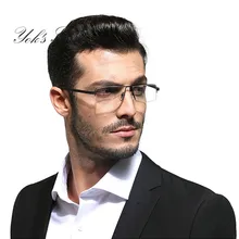 YOK'S TR90, полуоправа, очки для чтения, мужские, прямоугольные, сверхлегкие, бизнес, дальнозоркости, очки диоптрии+ 1,0 до+ 4,0 WN1236