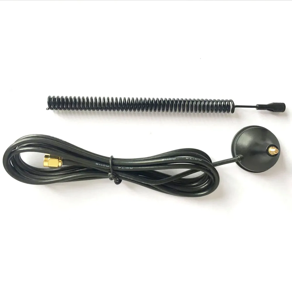 1pcs 150-170mhz 450 Mhz Antenna 5dbi Sucker Aerial With Sma Male Connector 1.5M RF174 Cable