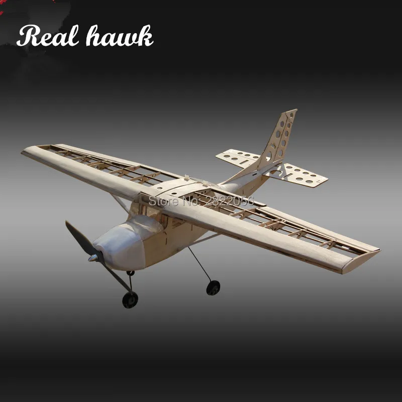 RC AirPlanes Laser Cut Balsa Wood Airplane Kit Cessna 172 Frame without Cover Model Building Kit  Woodiness model WOOD PLANE