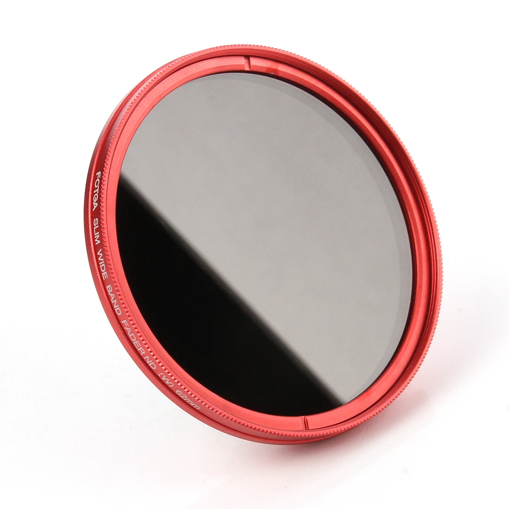 

FOTGA 62mm Variable Fader ND Lens Filter ND2 to ND400 ND100 Neutral Density Red