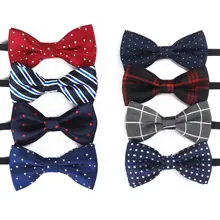 Новинка года, детский бант, полосатый полиэфир галстук-бабочка, детский сценический костюм галстук-бабочка с перекрестной каймой,, модный галстук