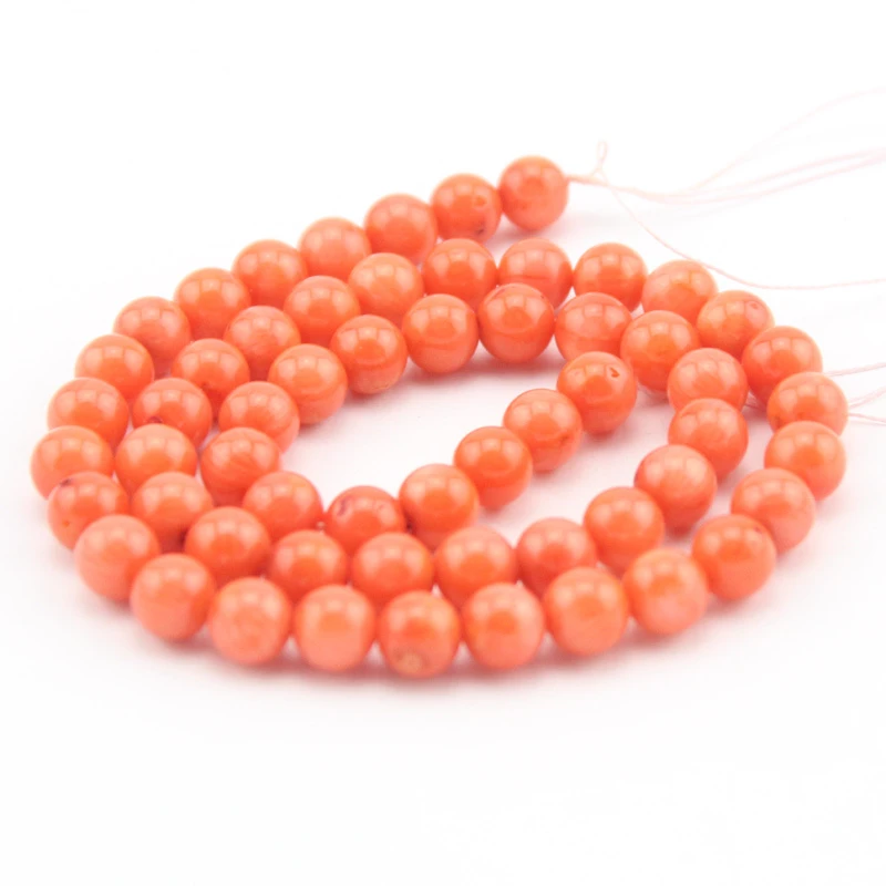 Free Shipping 100 Real Coral 2 14mm Wholesale Lot Natural Orange color