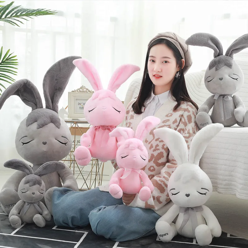 Alta calidad de conejo de Peluche juguetes Alice conejo bebé suave comodidad para dormir apaciguar niños muñecas Peluche muñeca de regalo