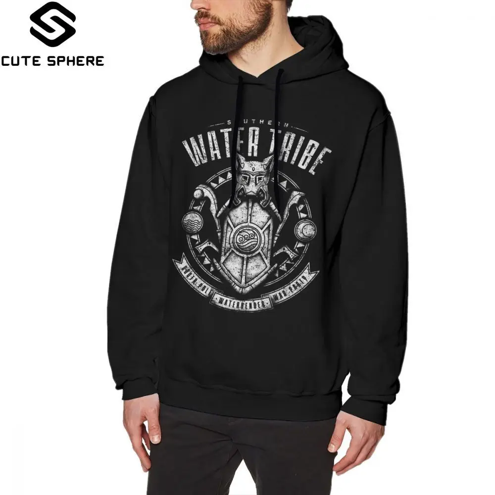 Avatar The Last Airbender Hoodie Avatar Southern Water Tribe Hoodies Cotton Black Pullover Hoodie Loose Winter Long Male Hoodies