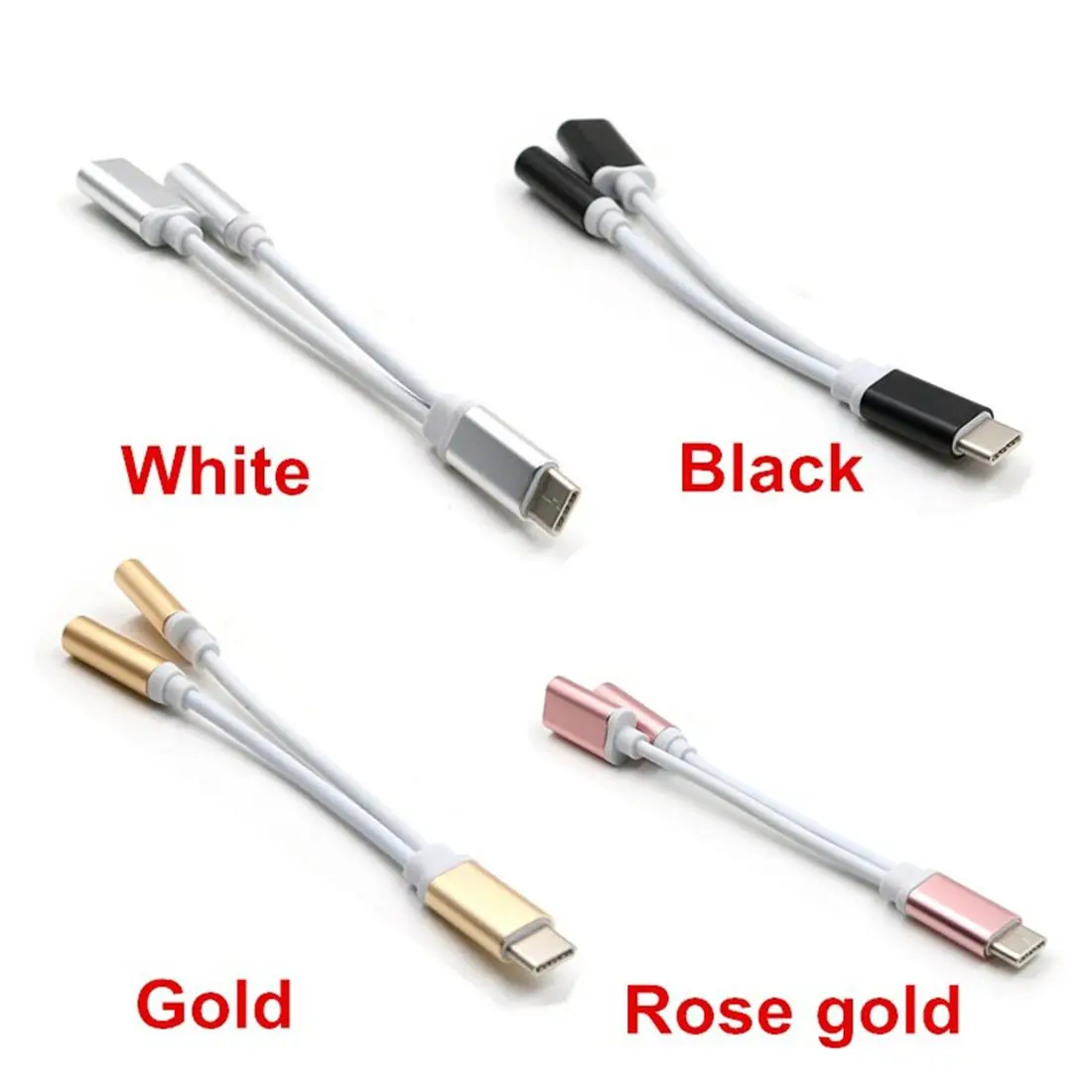 Черный USB TYPE C 3 5 аудио кабель для гарнитуры адаптер зарядки телефона|Аксессуары