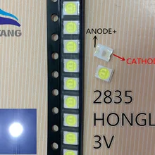 HONGLI TRONIC светодиодный светильник с двойными ЧИПАМИ 1210 3528 2835 1W 3V 100LM холодный белый ЖК-подсветка для ТВ-приложения