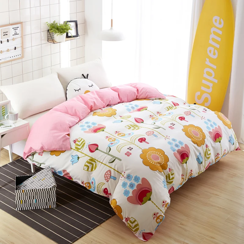 

New Design 2018 1Pcs Duvet Cover Plaid Stripes Quilt Cover Skin Care Cotton Bedclothes 150x200cm/180x220cm/200x230cm Size mf