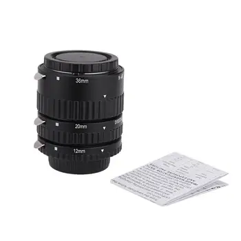 

Focus Macro Extension Tube Set 12 20 36mm Adapter Ring For Nikon D3100 D3200 D5000 All DSLR AF AF-S DX Camera Lens r20