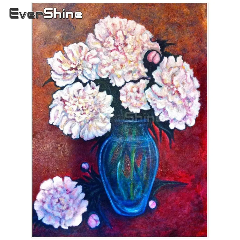 

Evershine Diamond Embroidery Flowers Picture Of Rhinestones Diamond Painting Full Square Drill Flower Handicraft Art Home Decor