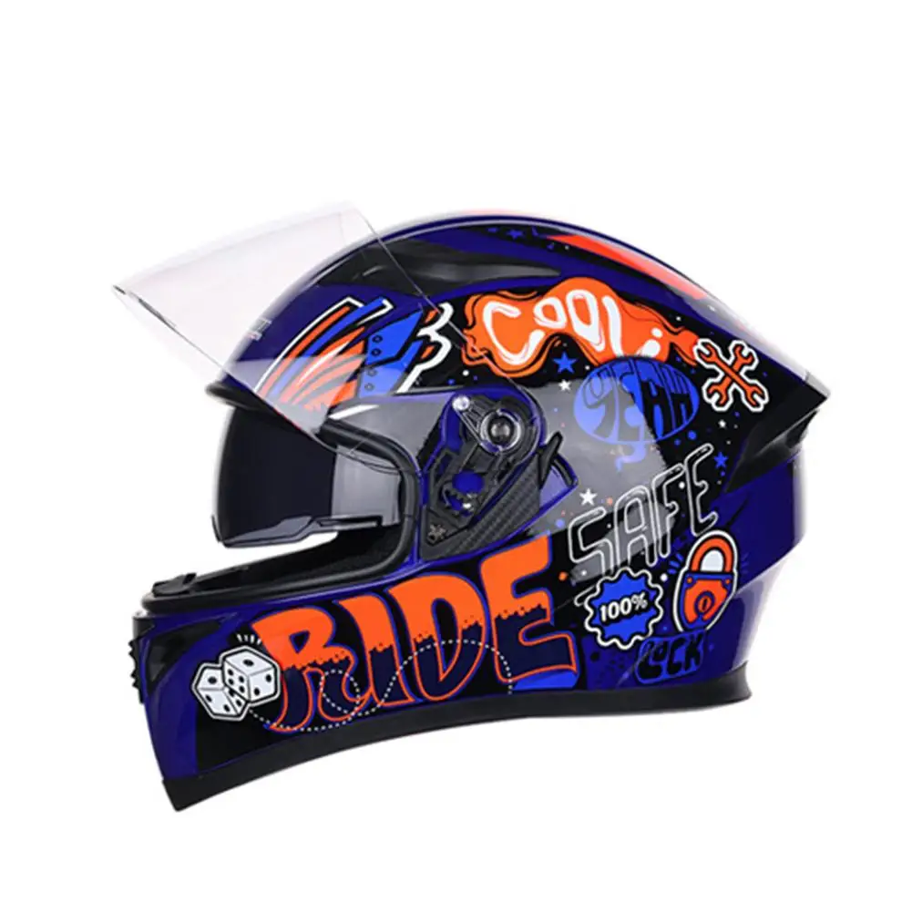 

2019 Hot Flip Up Motorcycle Helmet Racing Dual Lens Motocross Moto Helmet Full Face Helmets Casco Moto Capacete Casque