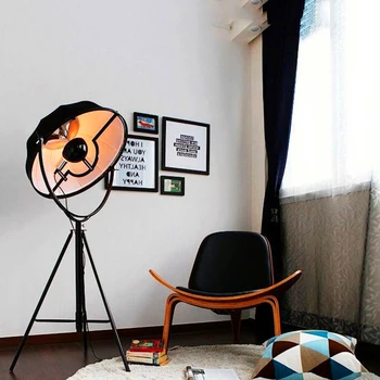 

Modern Loft LED Floor Lamp Classic Floor Light Photography Lights Adjustable Satellite Shape Photo Studio Living Room Stand Lamp