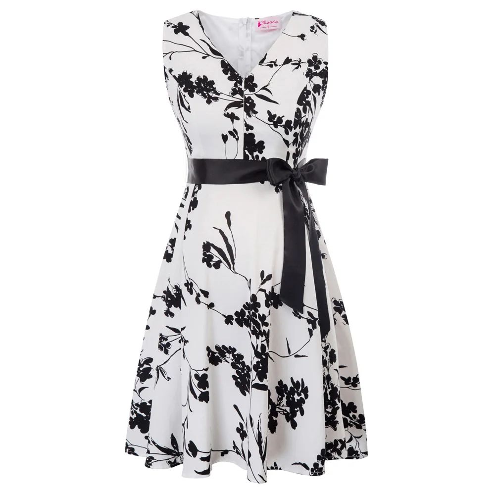

belt dresses Women polka dot floral print Maternity Sleeveless V-Neck Cotton dress Breastfeeding Nursing knee A line Dress lady
