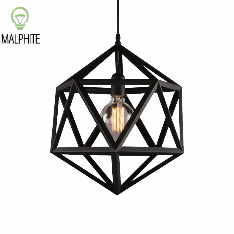 

Vintage Metal Pendant Light Lustre Loft Living Room Kitchen American Cafe Industrial decor Led Hanging pendant Home Luminaire
