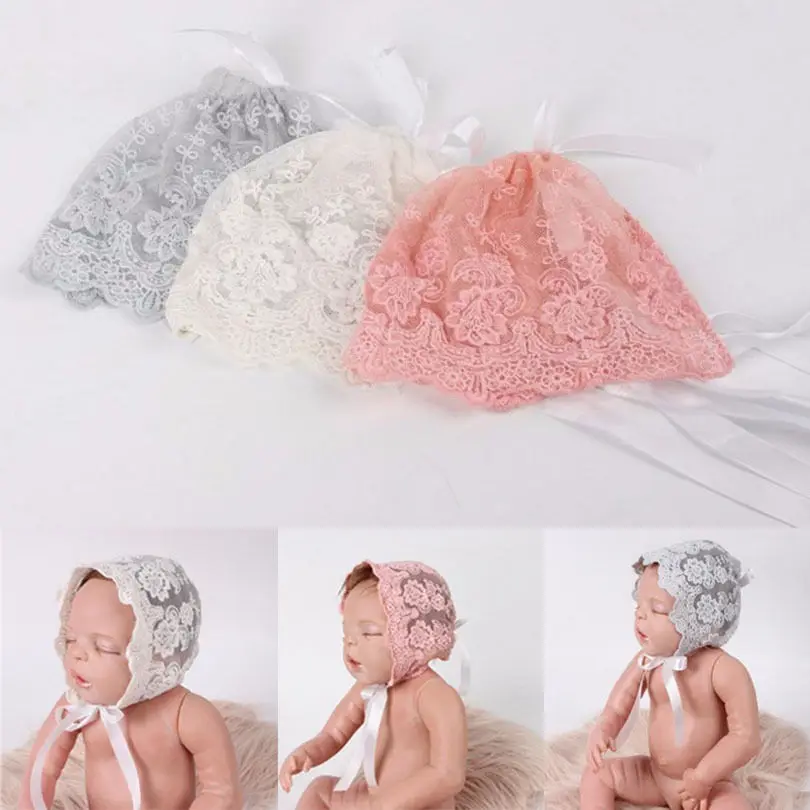 

PUDCOCO Newest Hot Infant Baby Boys Girl Floral Lace Hat Lovely Photography Cap Autumn Winter