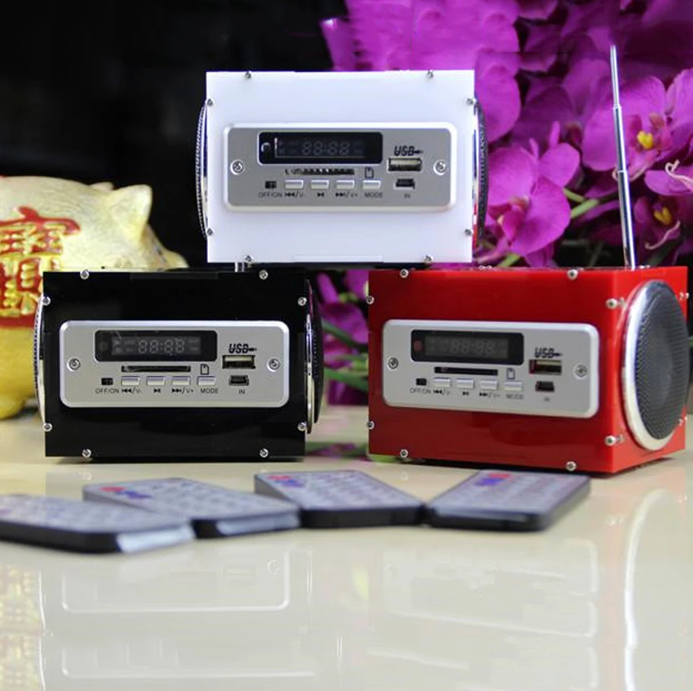 Multifunctional Mini Electronic Transparent Stereo Speaker