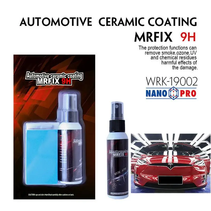 

50ml/bottle Nano Coating Film Spray For Automobile Paint Surface Glass Ceramic Film Repair Tool For Preventing Acid Rain Iron