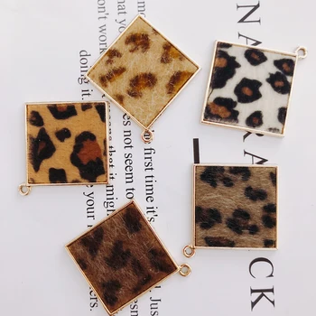 

Alloy Square Pendant Necklace Charms DIY Material Jewelry Earring Accessories