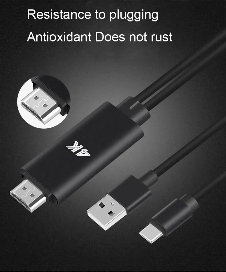 USB 3 1 Type C телефон к HDMI ТВ/HDTV видео кабель для Samsung Galaxy S8 S9 Plus| |
