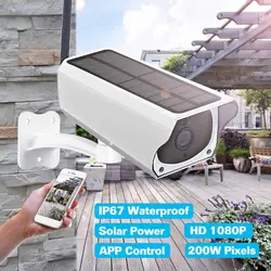 1080 P HD Wifi Беспроводная камера для домашнего видеонаблюдения водостойкая наружная Солнечная камера ИК ночного видения аудио камера динамик