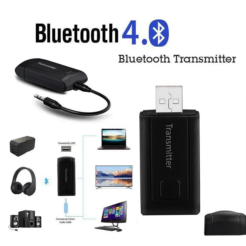 

Bluetooth V4.0 Transmitter Wireless A2DP 3.5mm Stereo Audio Music Adapter Dongle Audio Home Speaker Receptor Connector