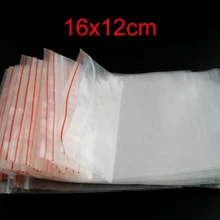 DoreenBeads прозрачный самоуплотняющийся замок на молнии пластиковые пакеты 12x15 см, 100 шт