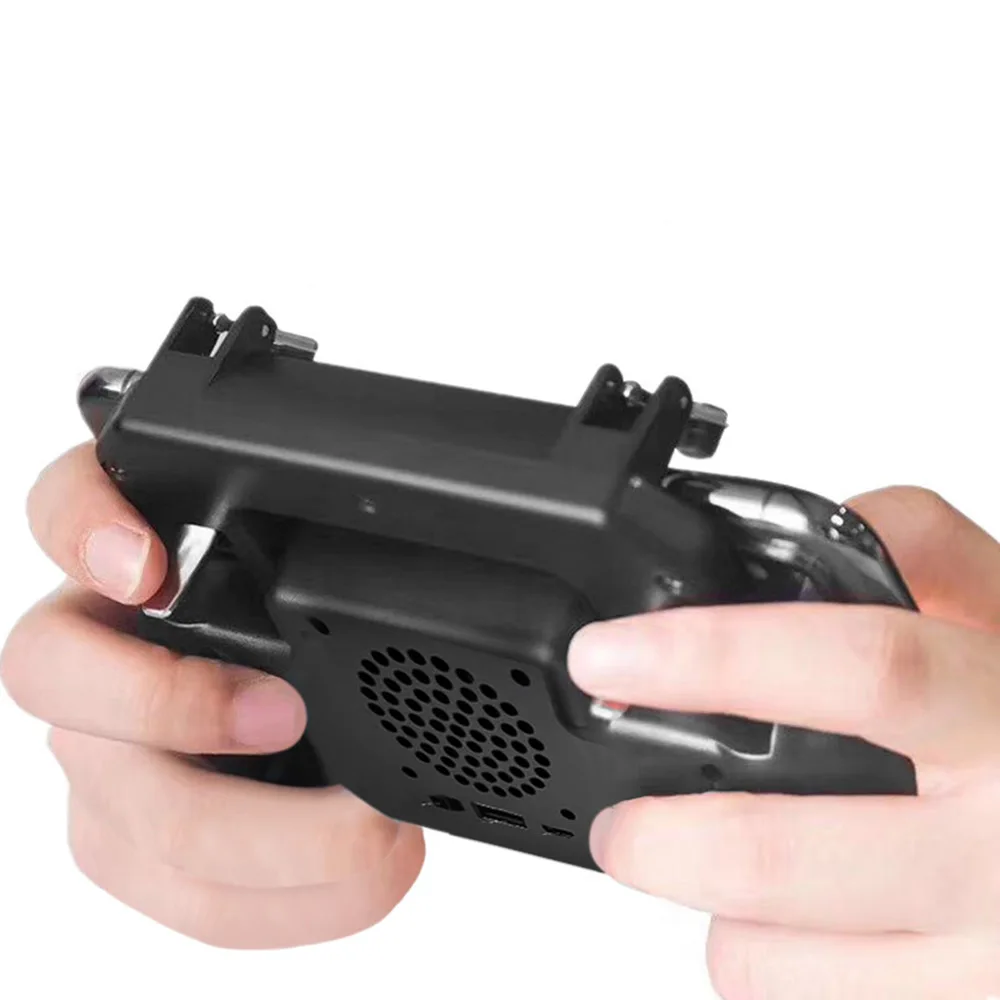  PUBG Mobile Controller Gamepad Trigger L1R1 Shooter Joystick Grip with Extended Handle Cooling Fan 
