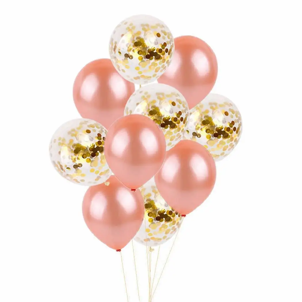 

12 Pcs/Set Wedding Party Balloon Decorative Inflatable 12inches Round Balloon Fashion Latex Sequins Balloon Drop Shipping