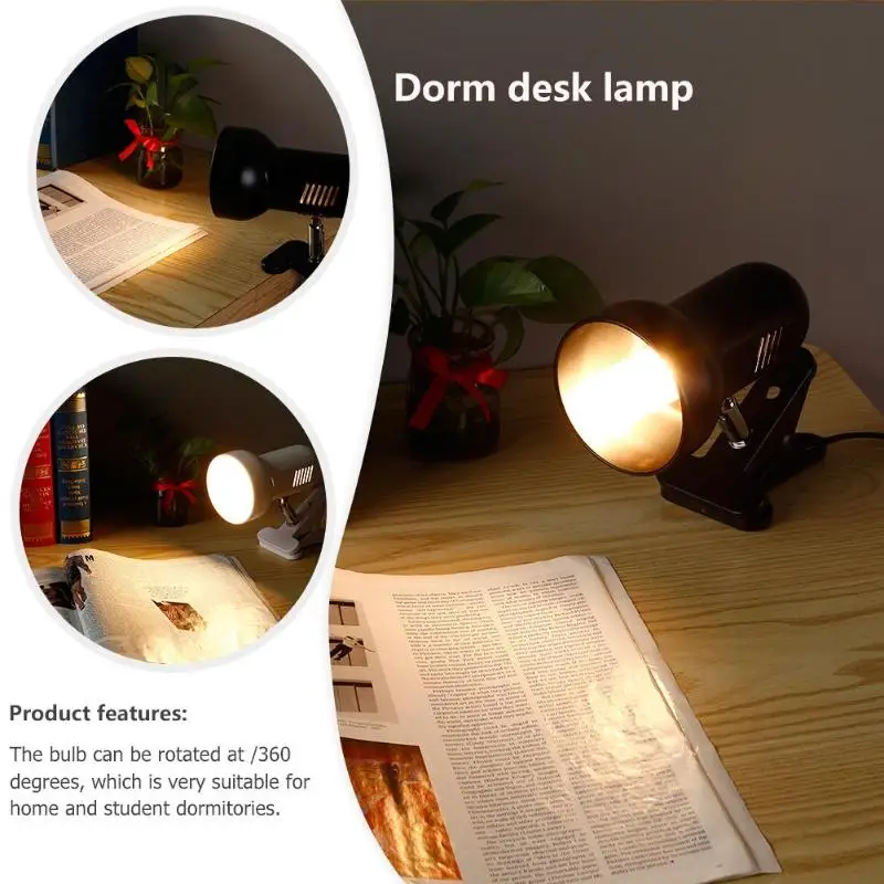  360 Degrees Rotation Turtle Lizard Fish Reptile Heat Lamps Base Clip Clamp Holder Habitat Lighting  - 32955827907