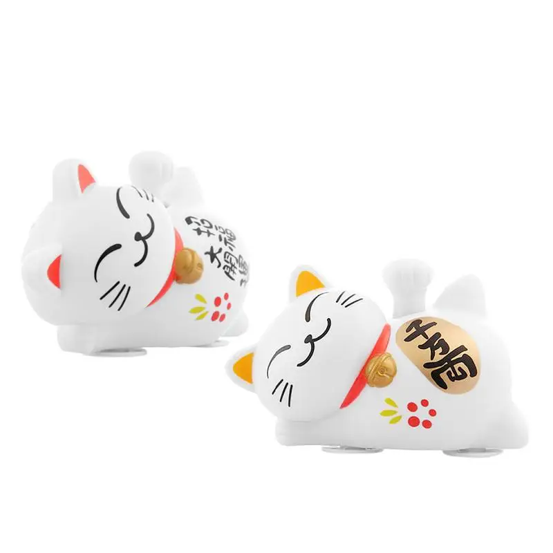 Милая машущая кошка на удачу приветственная фигурка кошки солнечной батарее
