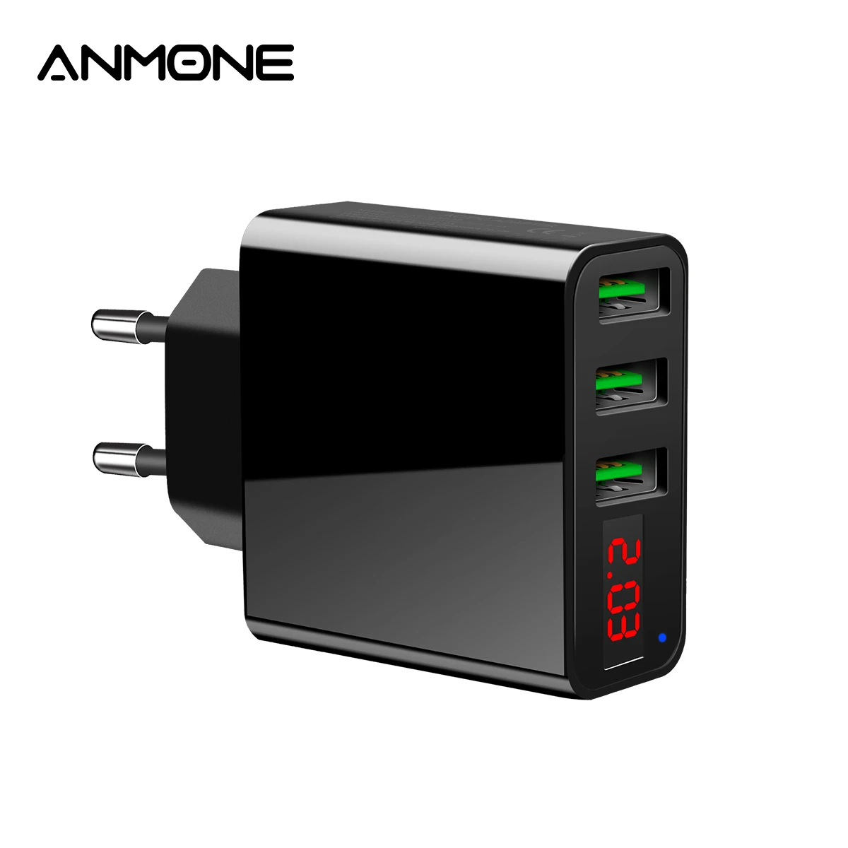ANMONE 3 порта USB зарядное устройство LED ток Быстрая зарядка 3A дорожный портативный