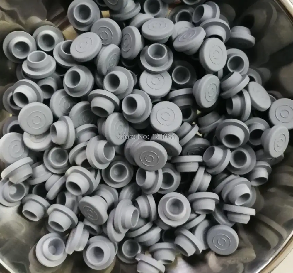 20mm, 200pcs! Grey Color Butyl rubber stopper medical rubber for vials